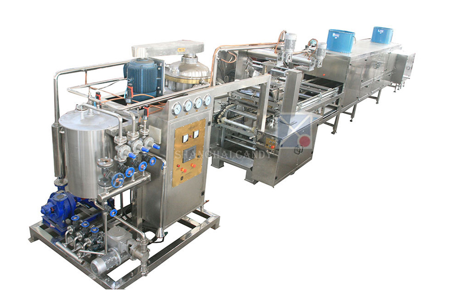 Lollipop depositing machine